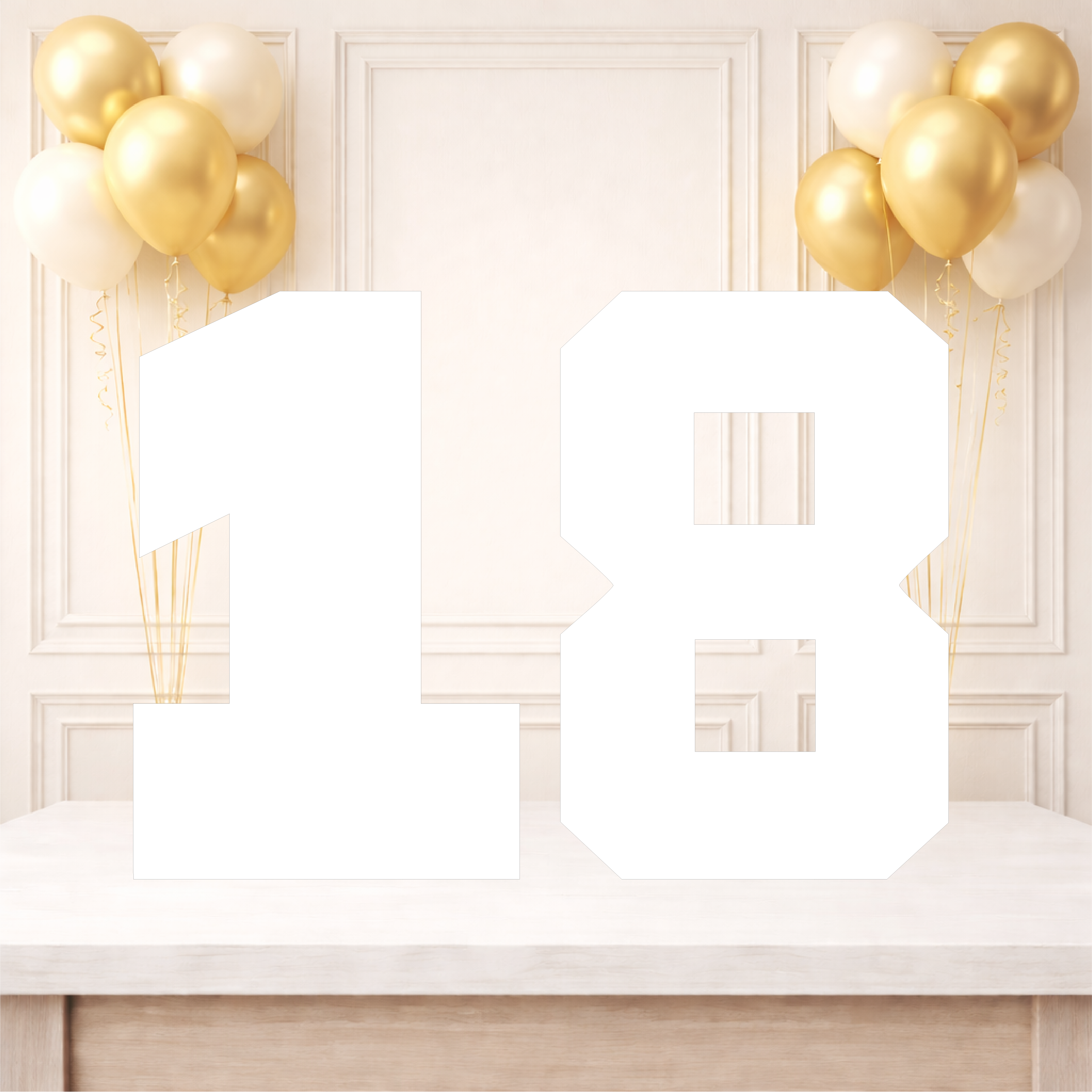 Plain Double Number Birthday Board