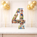 Personalised 4th Birthday Photo Collage Board