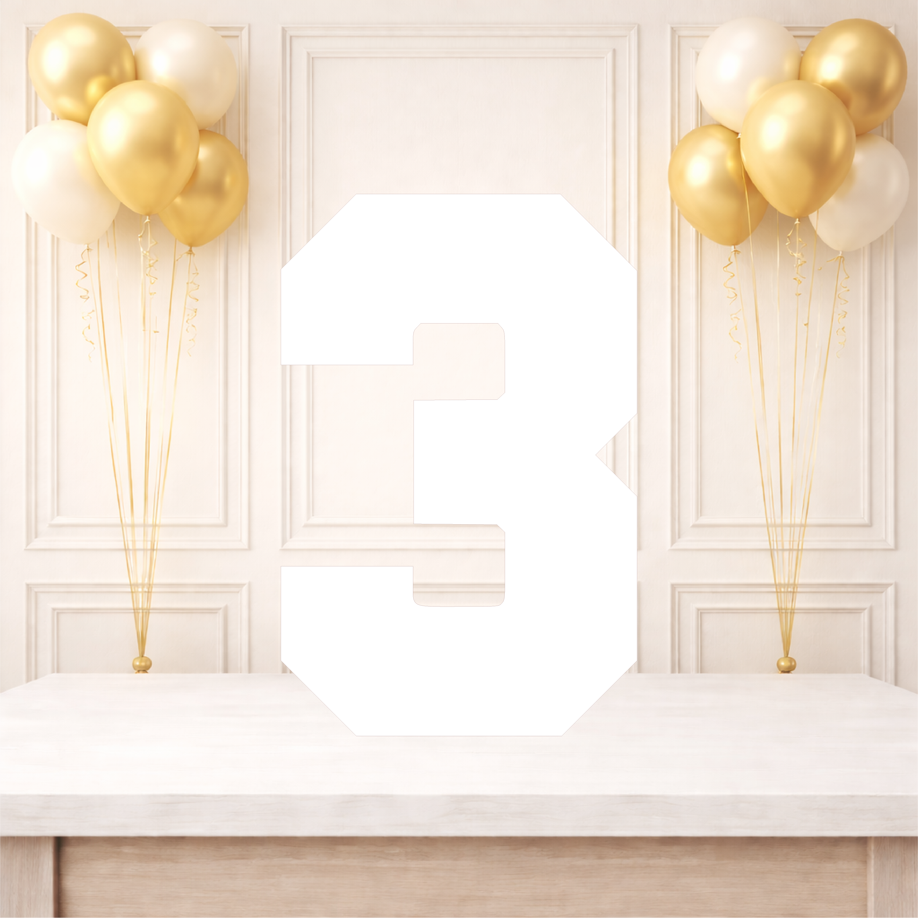 Plain Single Number Birthday Board