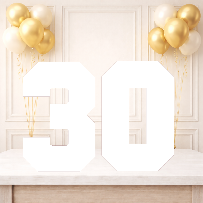 Plain Double Number Birthday Board