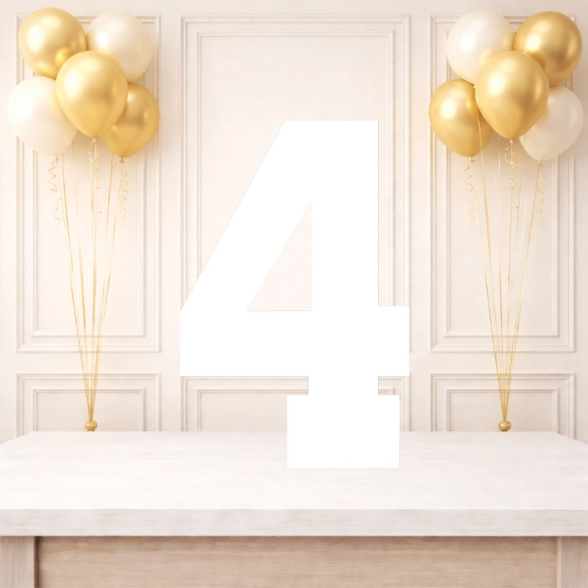 Personalised 4th Birthday Photo Collage Board