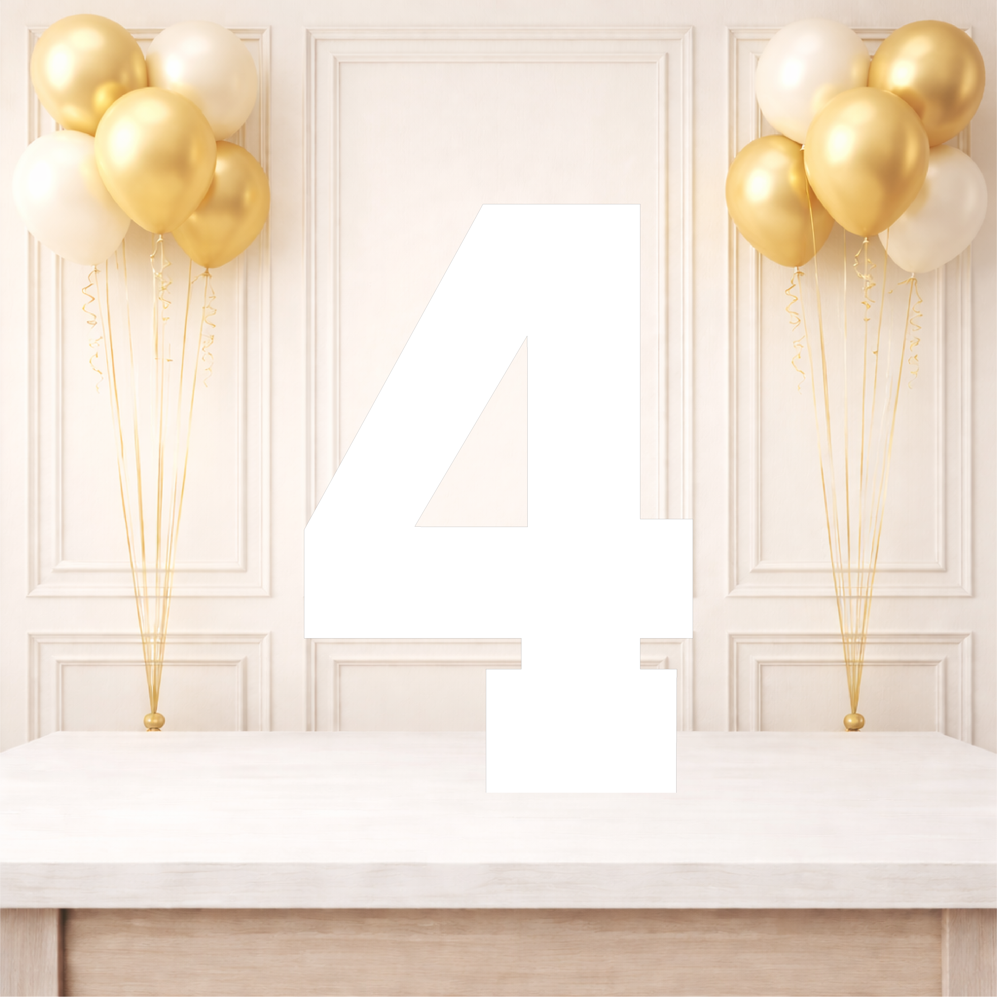 Plain Single Number Birthday Board