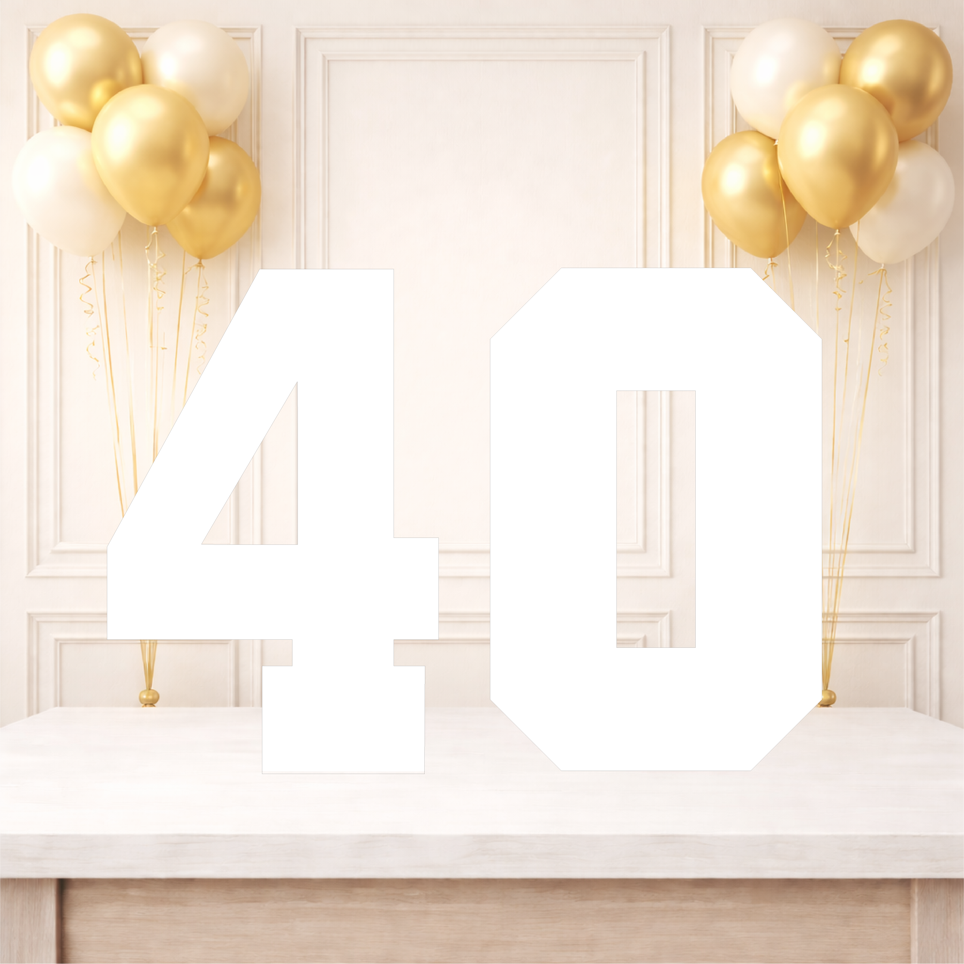 Plain Double Number Birthday Board