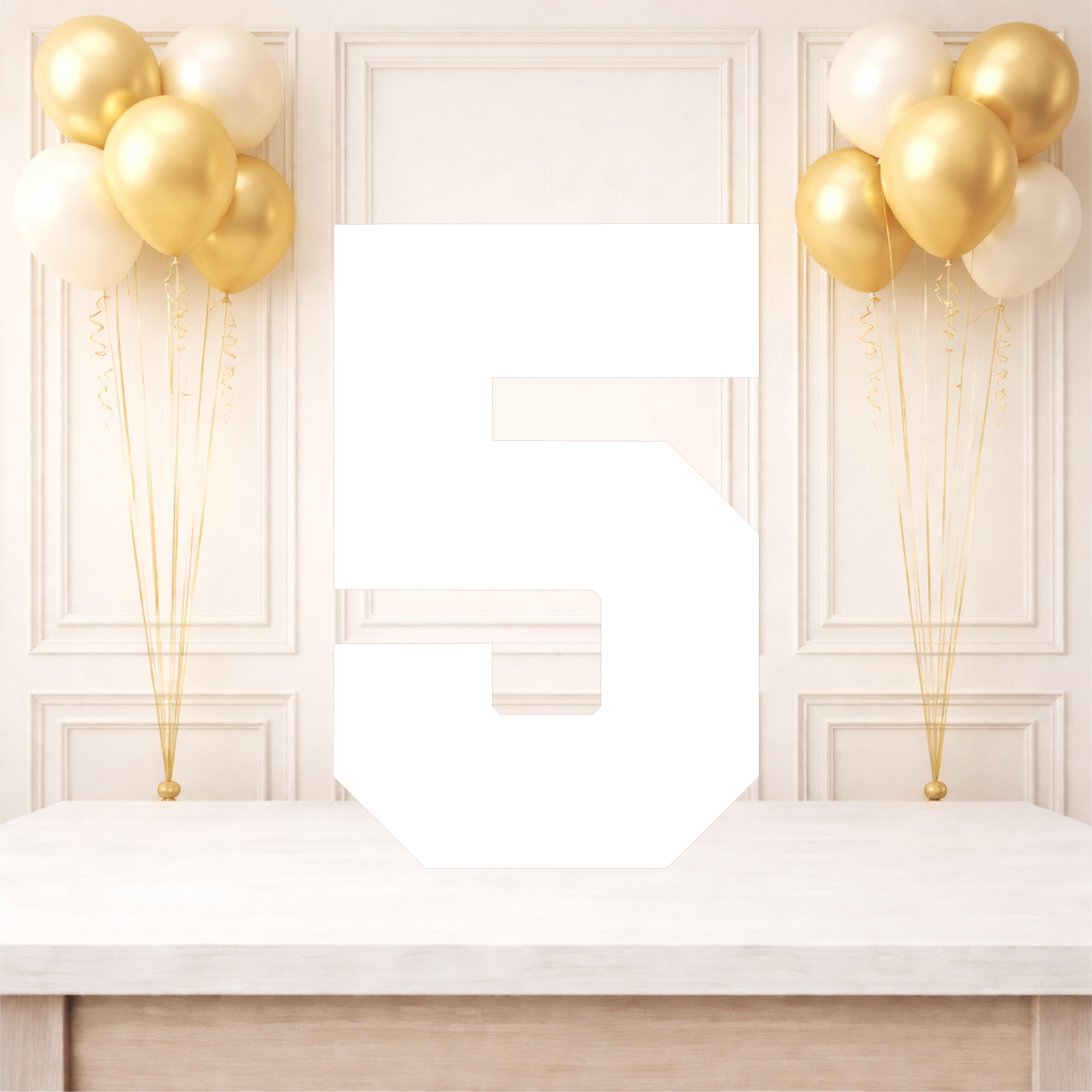 Plain Single Number Birthday Board