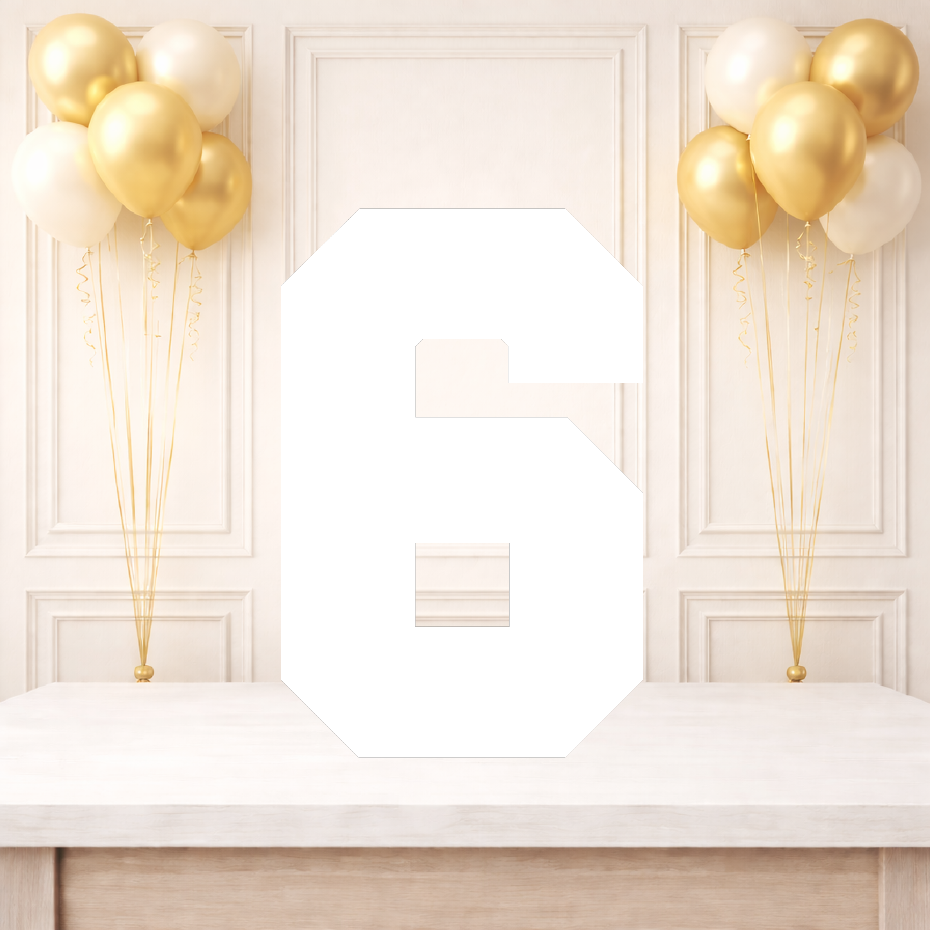 Plain Single Number Birthday Board