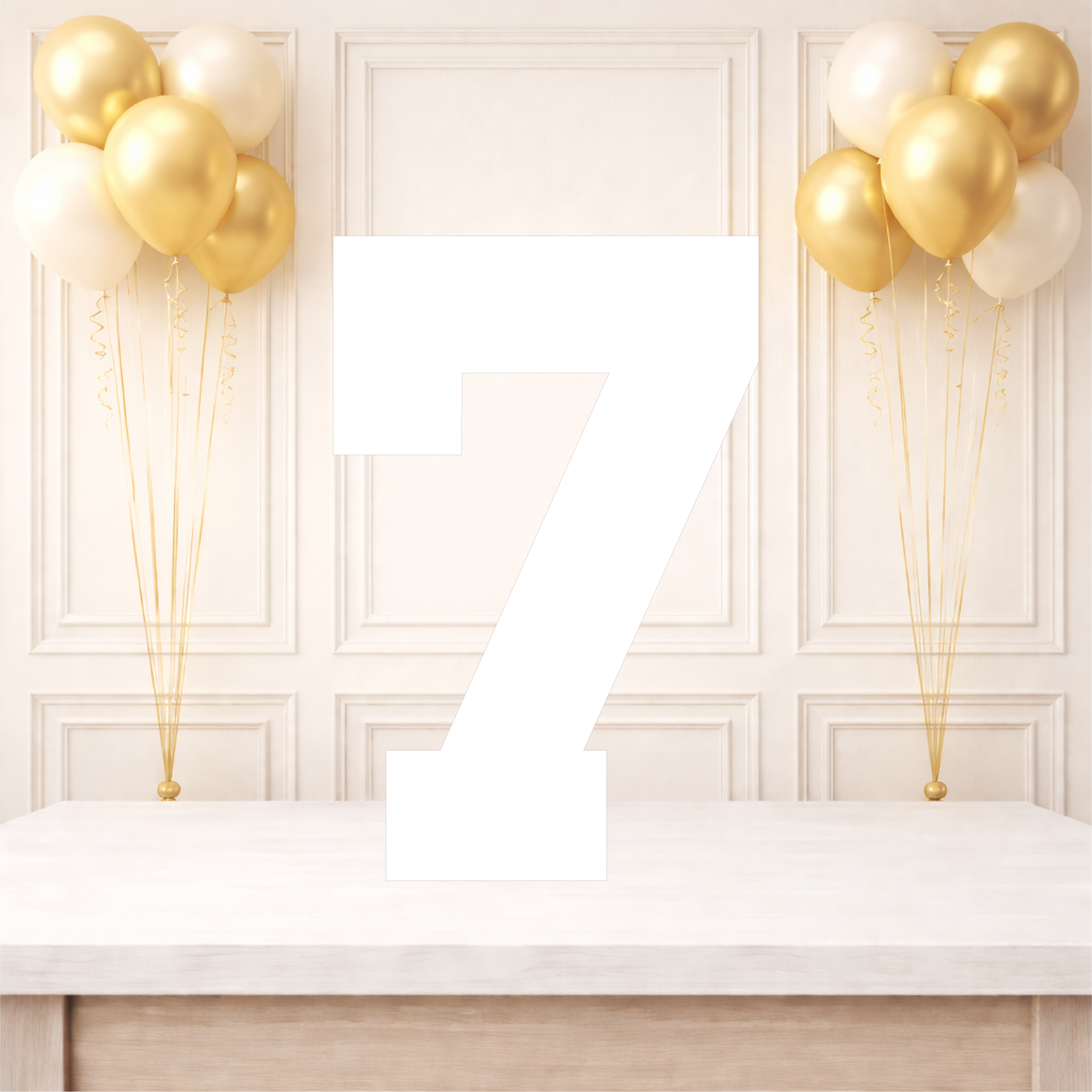 Plain Single Number Birthday Board