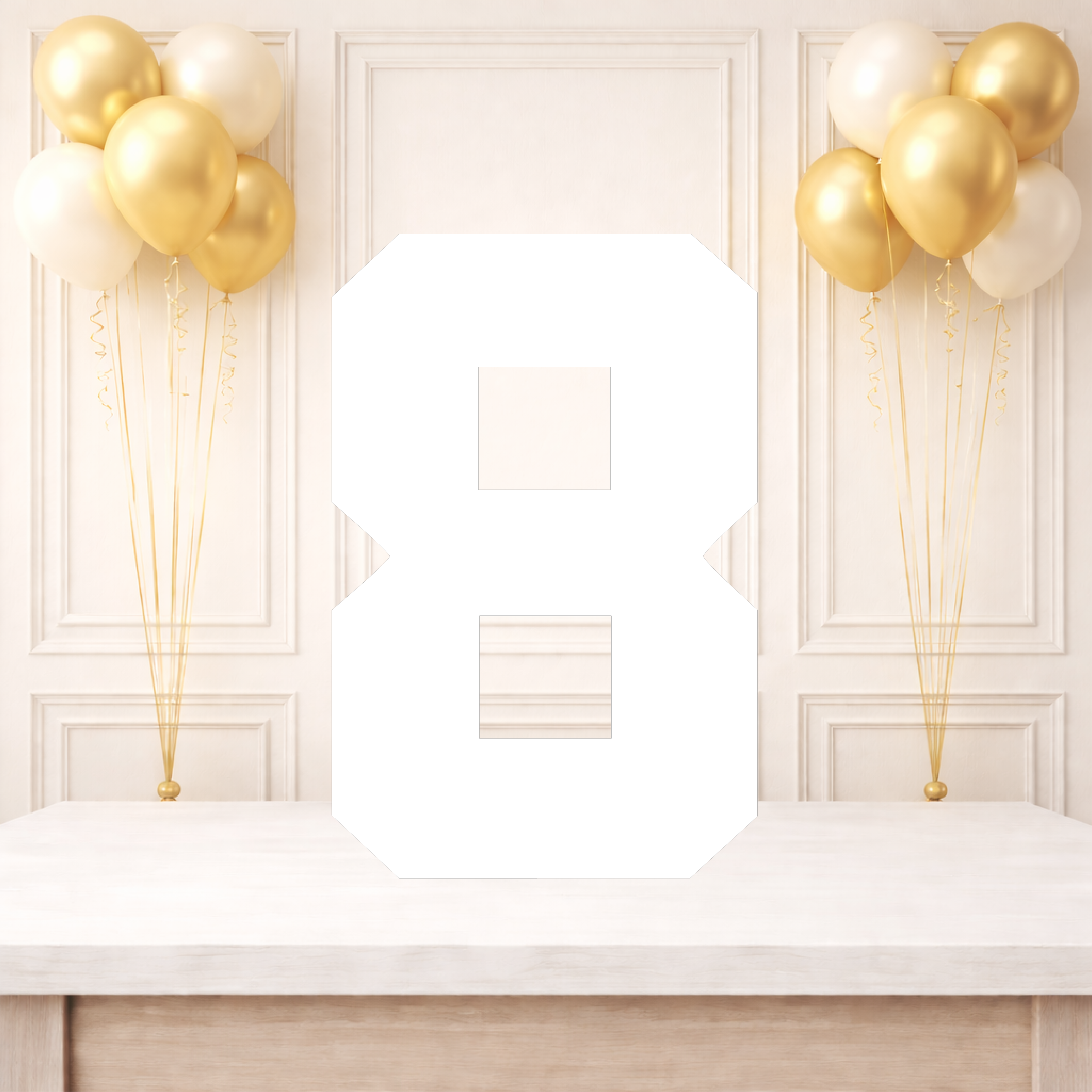 Plain Single Number Birthday Board