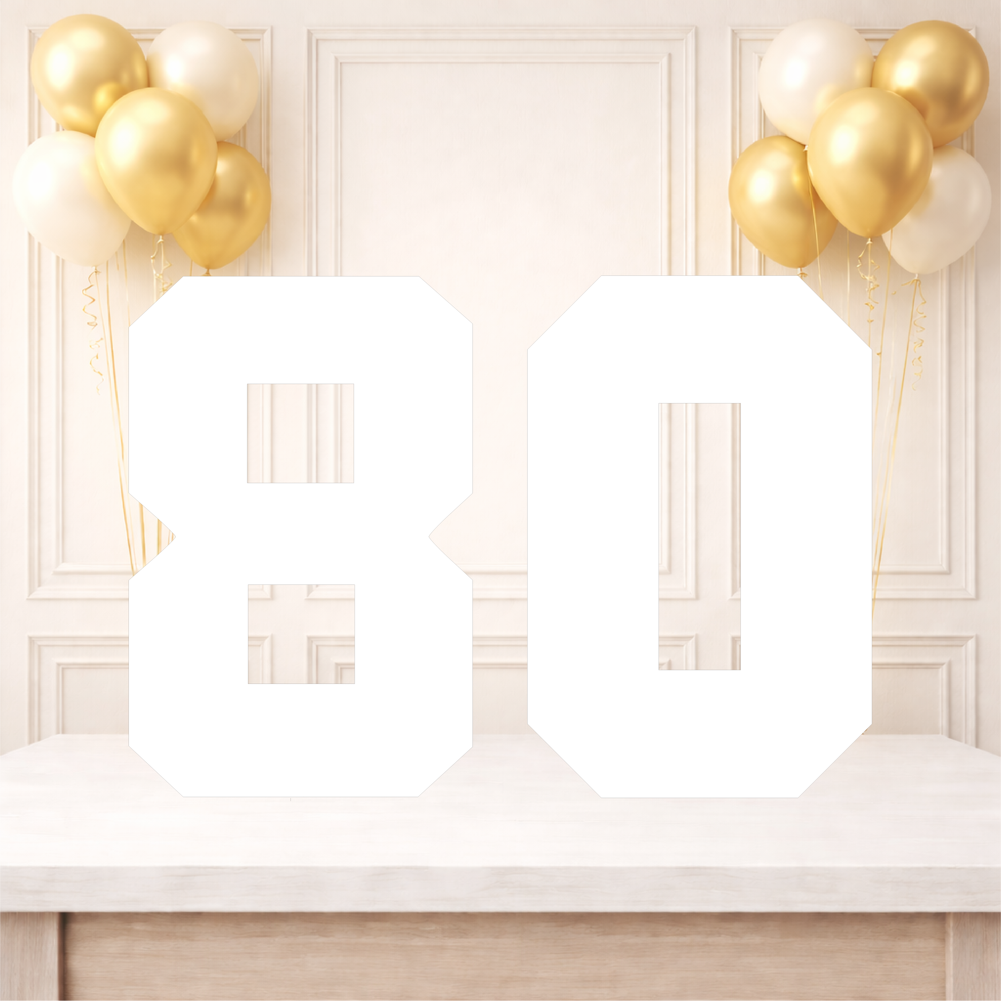 Plain Double Number Birthday Board