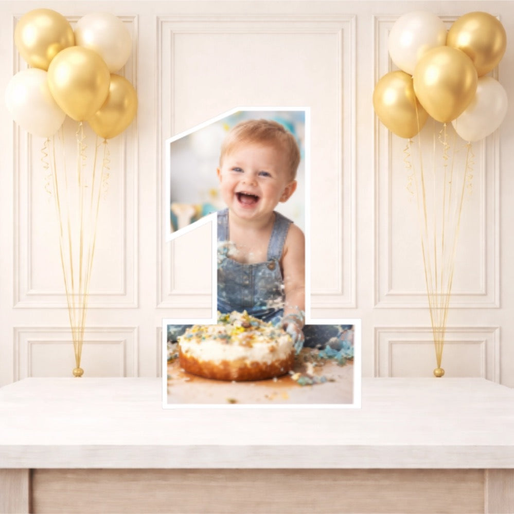 Personalised 1st Birthday Photo Collage Board- 1 Photo