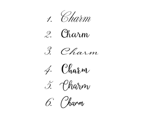 Name Cake Charm