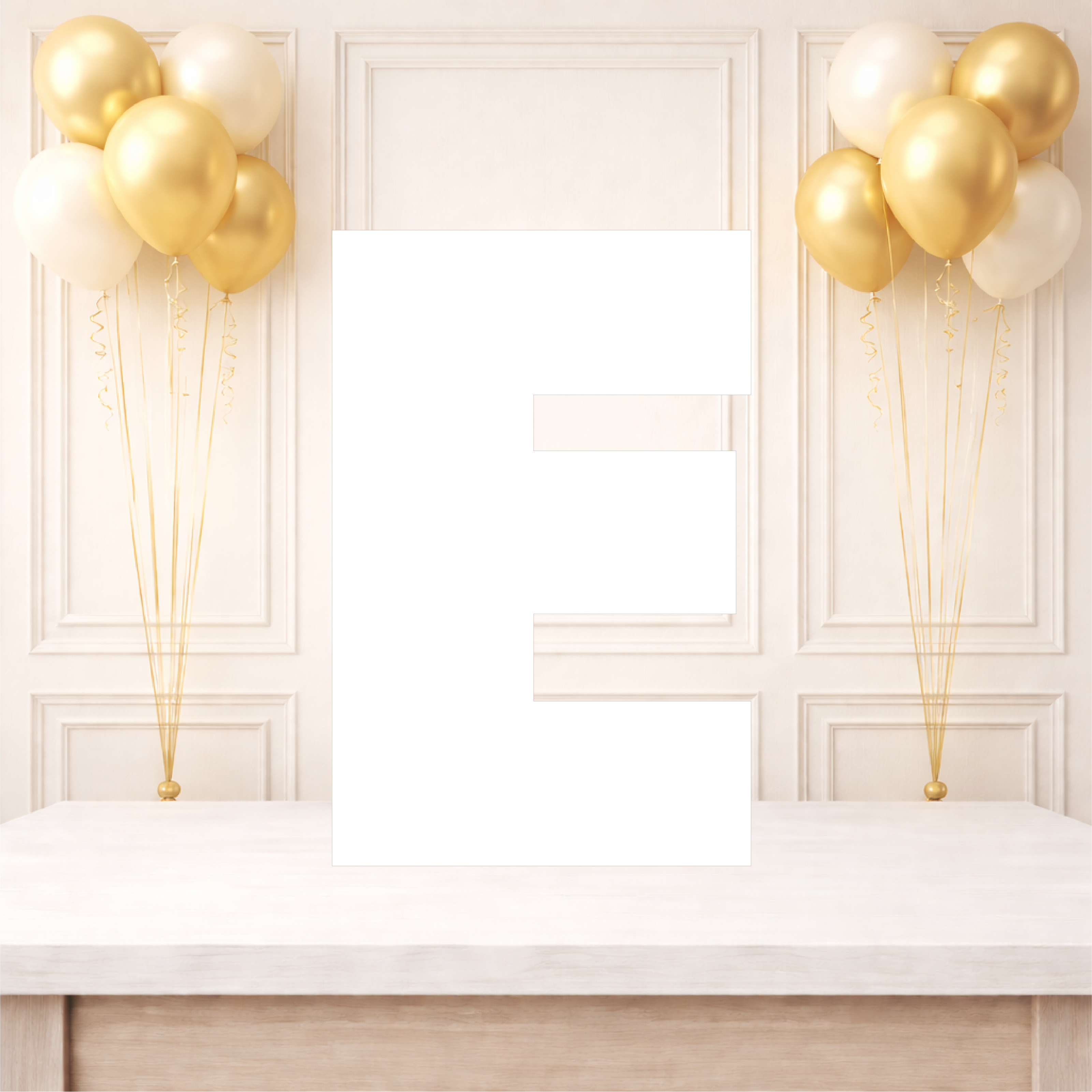 Personalised Letter E Photo Collage Board