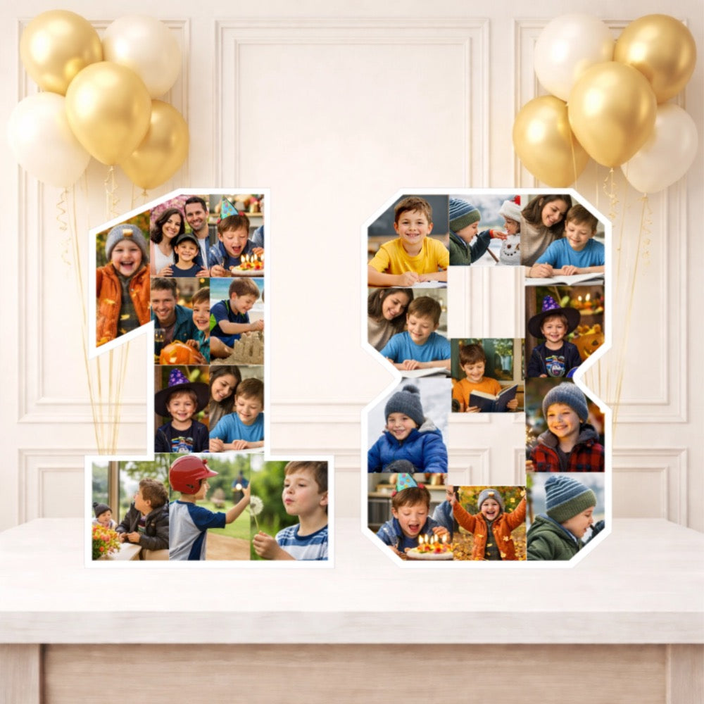 Personalised 18th Birthday Photo Collage Board