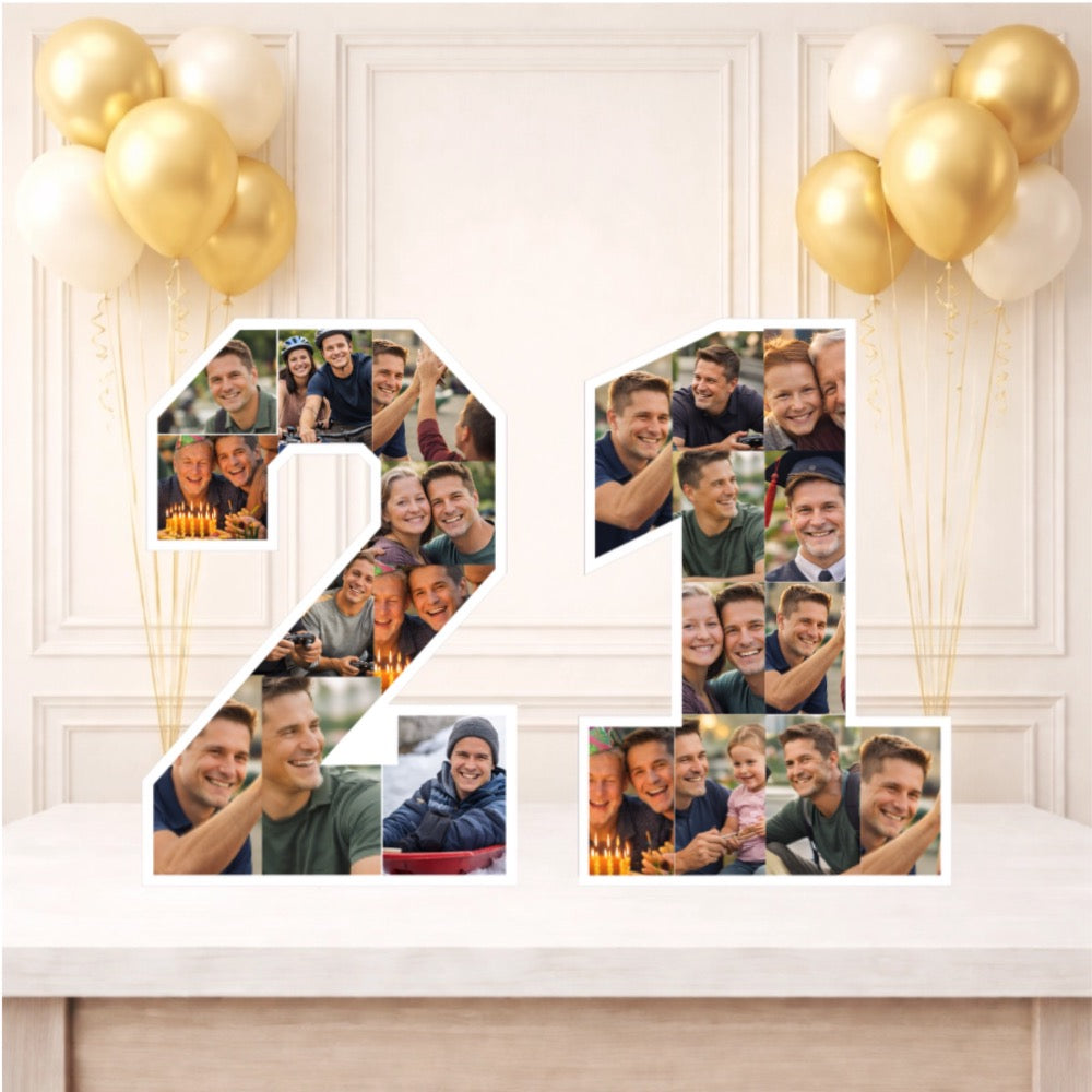 Personalised 21st Birthday Photo Collage Board