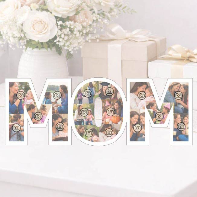 Personalised Mom Photo Collage Board