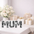 Personalised Mum Photo Collage Board Black and White