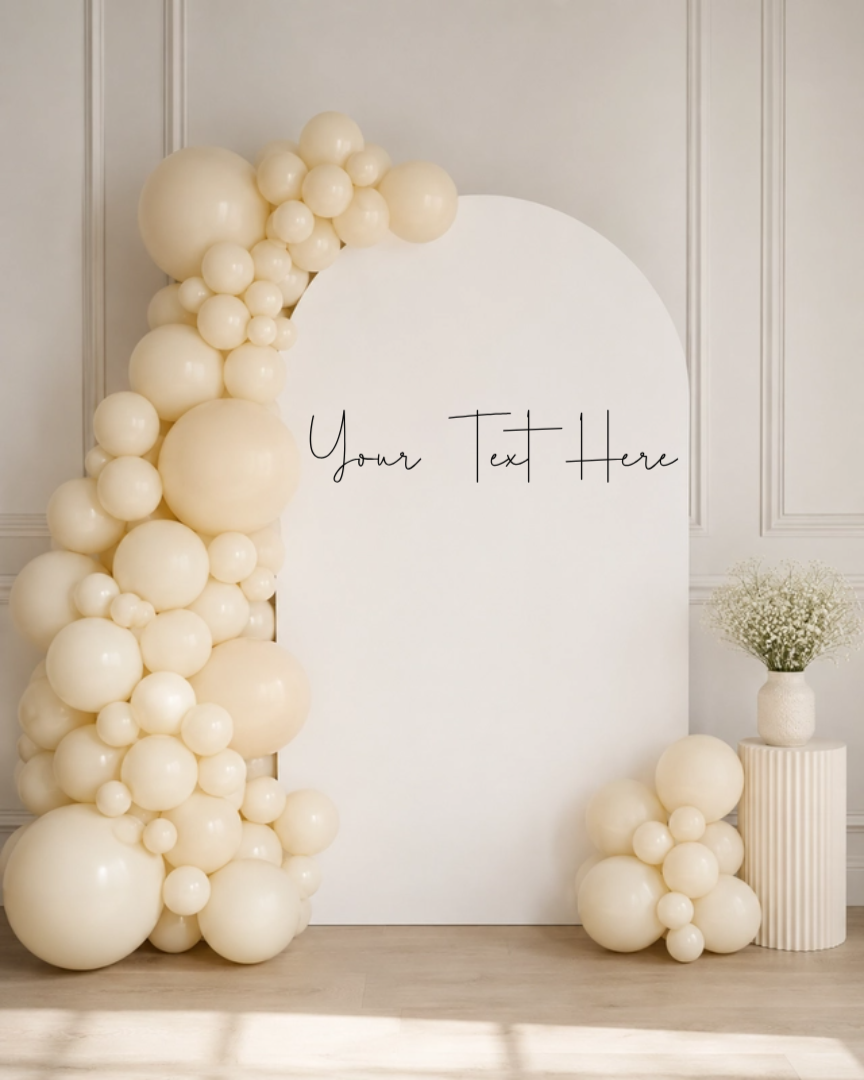 Custom Sail Board Vinyl Decal (1 line) | Personalised Arch Board Lettering | Choose Your Own Font