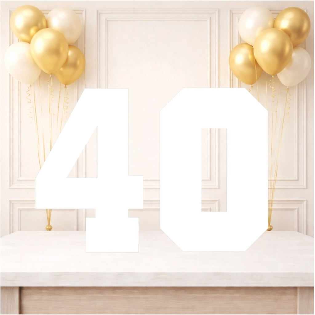 Personalised 40th Birthday Photo Collage Board (Black and White)