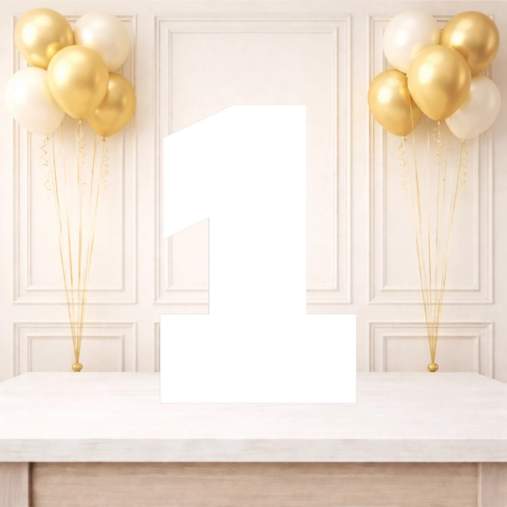 Personalised 1st Birthday Photo Collage Board- 12 Photos (Black and White)